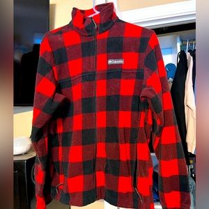 Mens small Columbia zip up fleece jacket